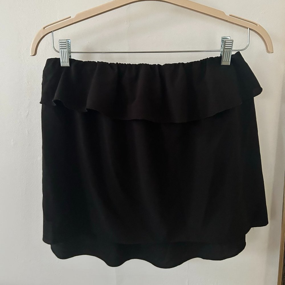 Free People Intimately Black Flowy Tube Top (Medium)